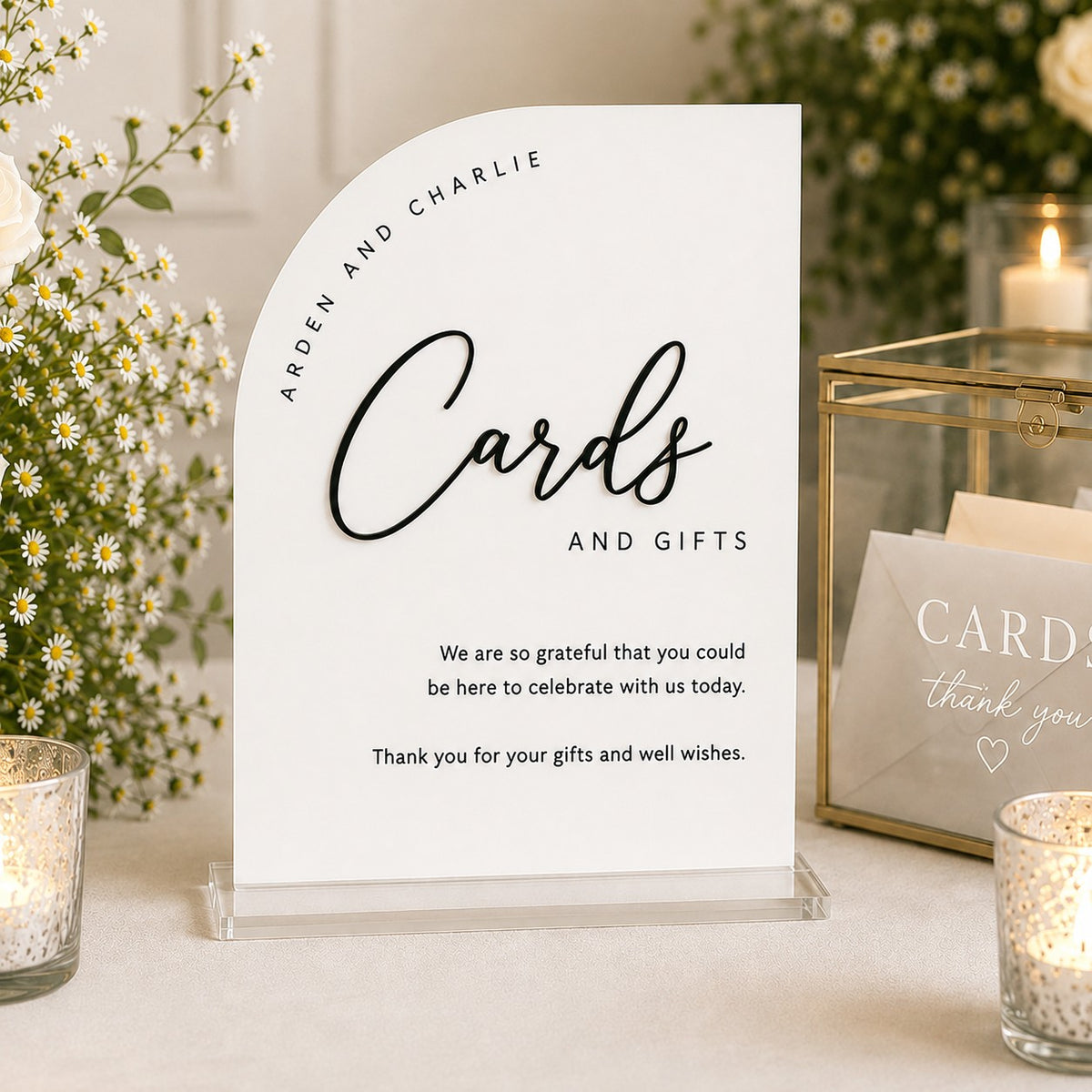 Arden Cards and Gifts Sign