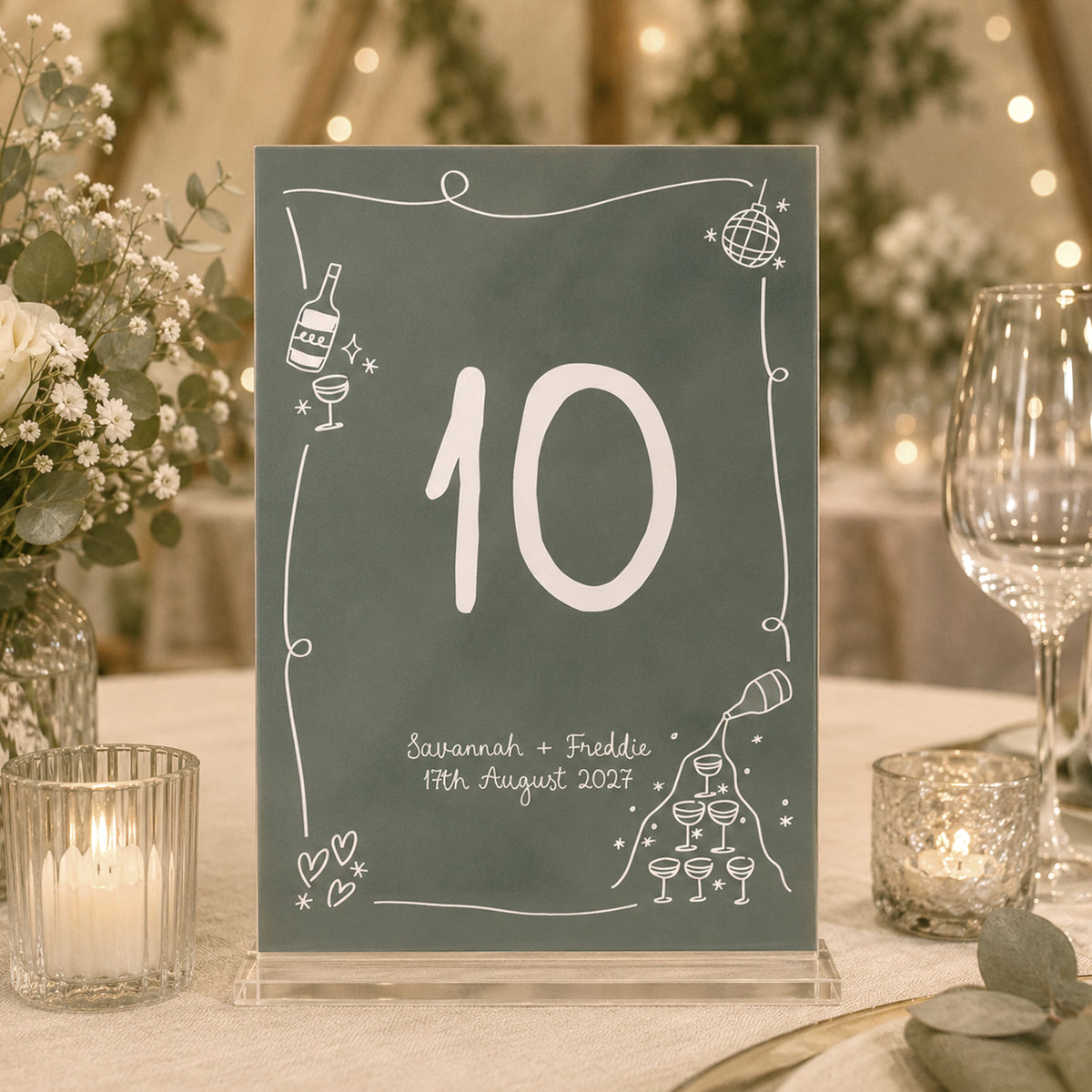 Savannah Table Number / Name