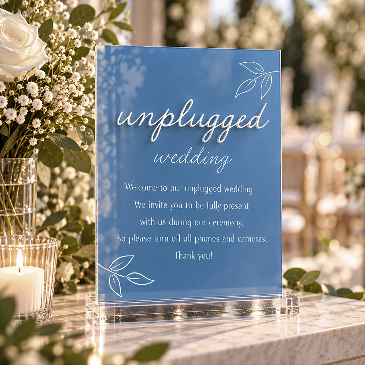 Layla Unplugged Ceremony Sign