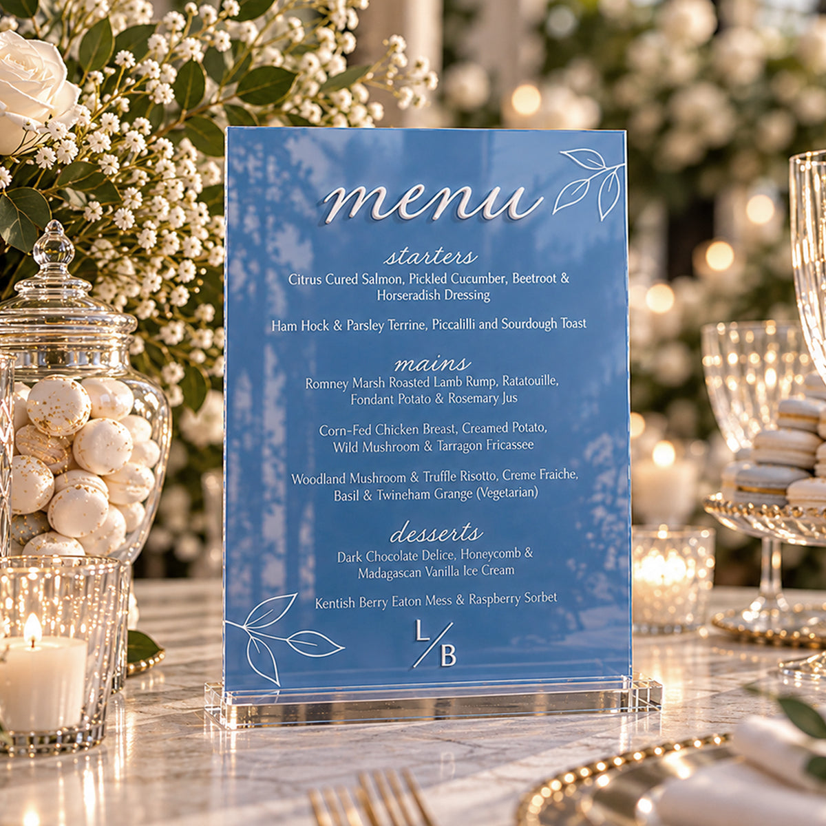 Layla Menu Sign