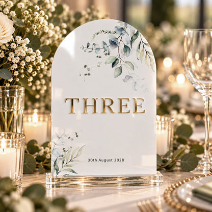 Eden Acrylic Table Name / Number