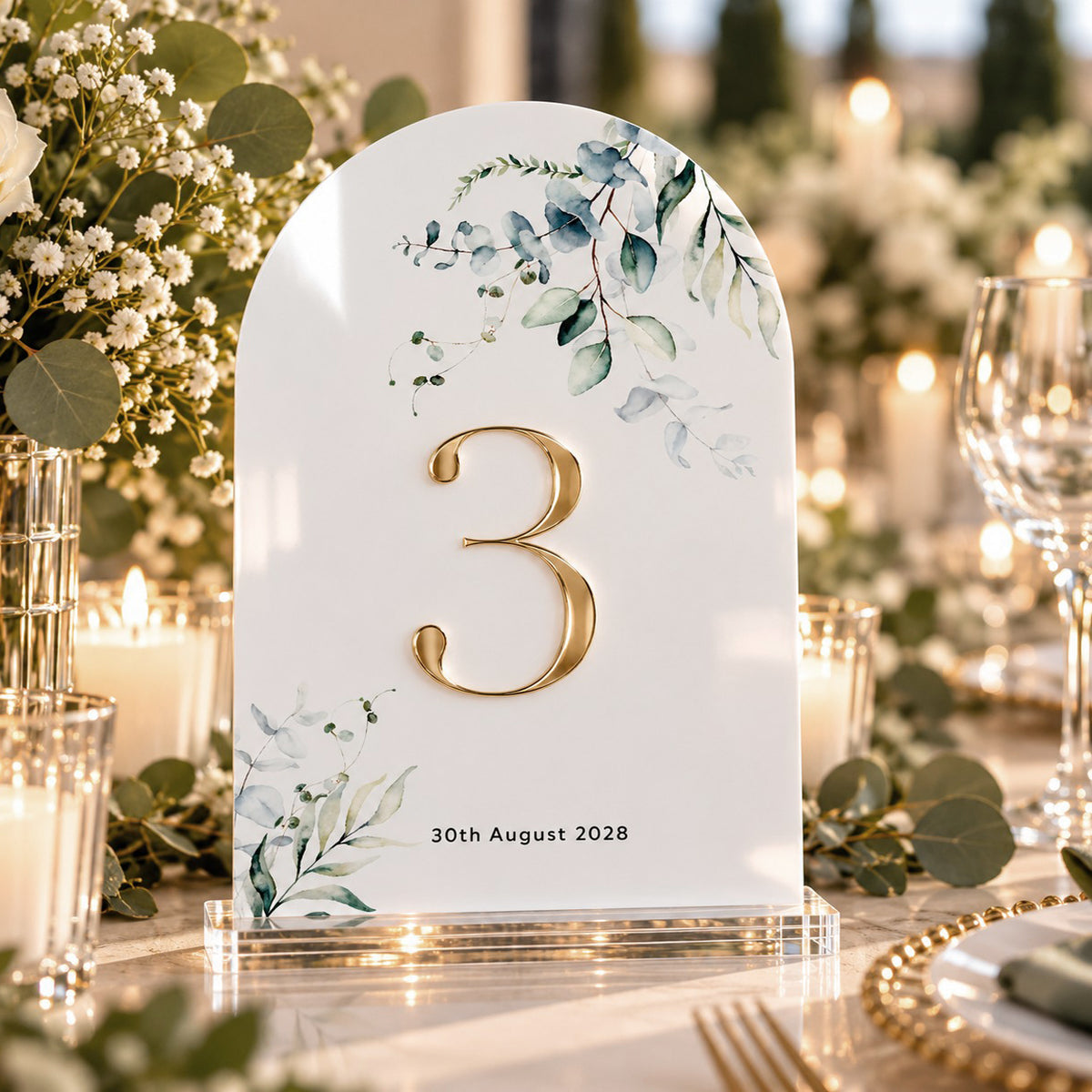 Eden Acrylic Table Name / Number