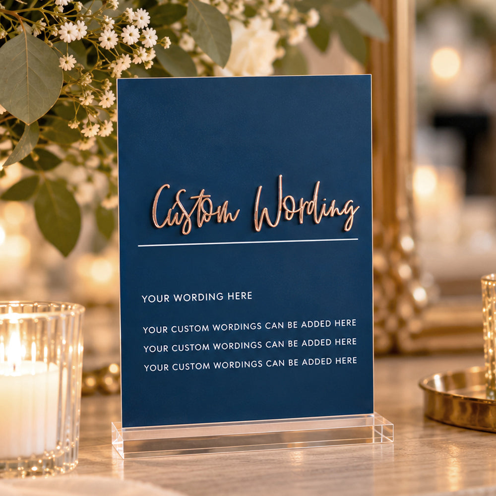 Felicity Custom Wording Sign