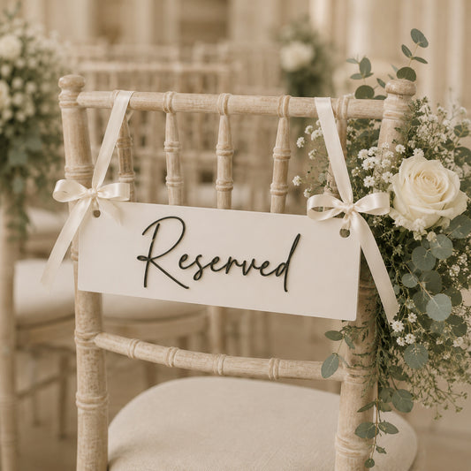 Kesley Reserved Sign