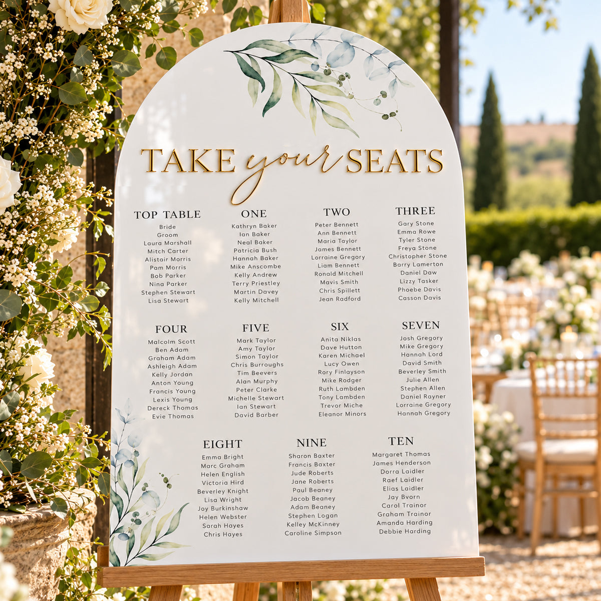 Eden Seating Plan