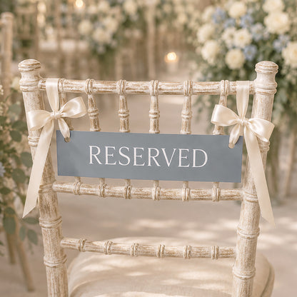 Violet Reserved Sign