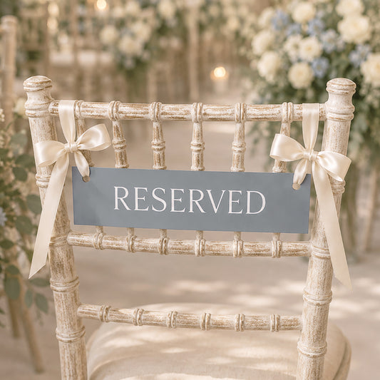 Violet Reserved Sign