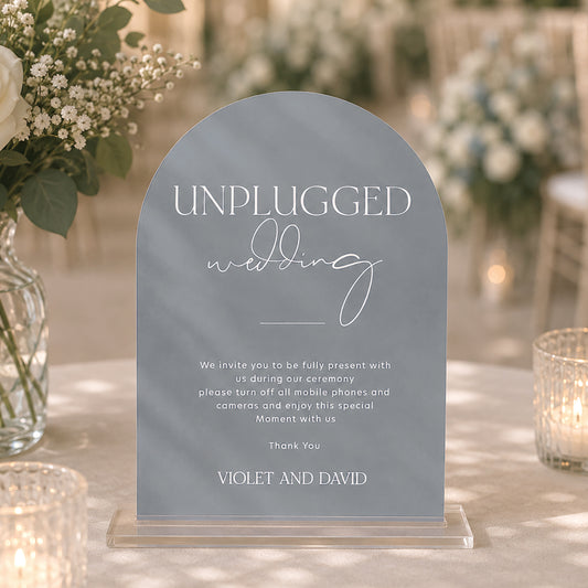 Violet Unplugged Sign